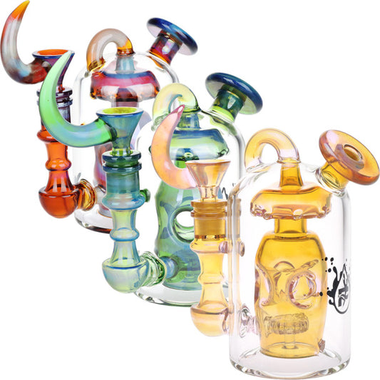 Pulsar 6" Unholy Lantern Fab Incycler Glass Water Pipe - Various Colours