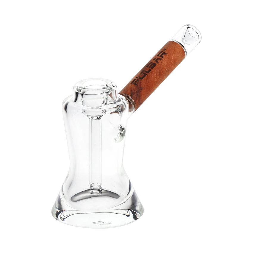 Pulsar 6" Wood on Glass Push Bubbler