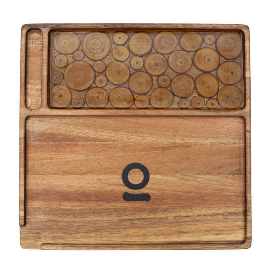 Ongrok Acacia Wood Log Tray