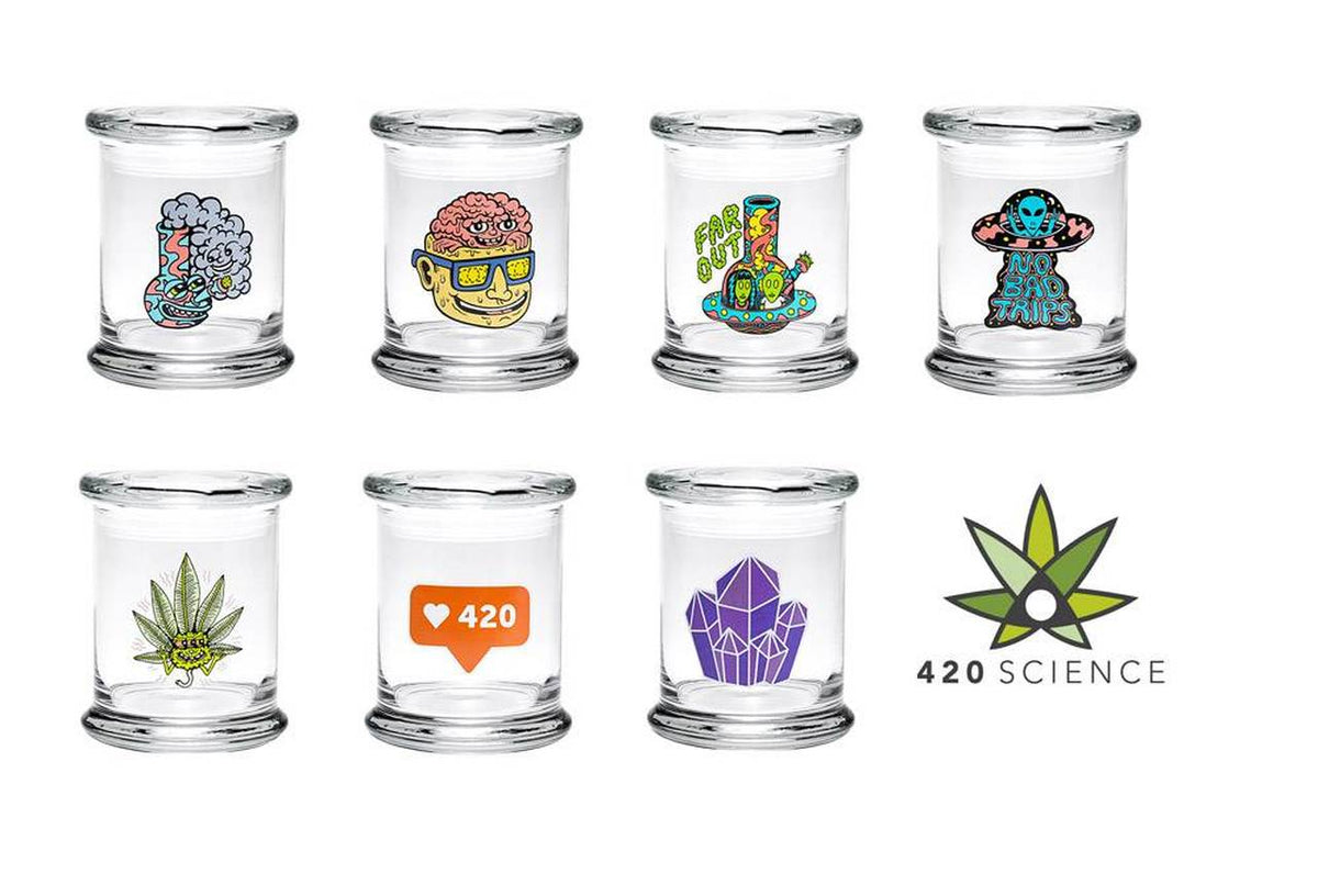 Clear Poptop Jar Extra Small