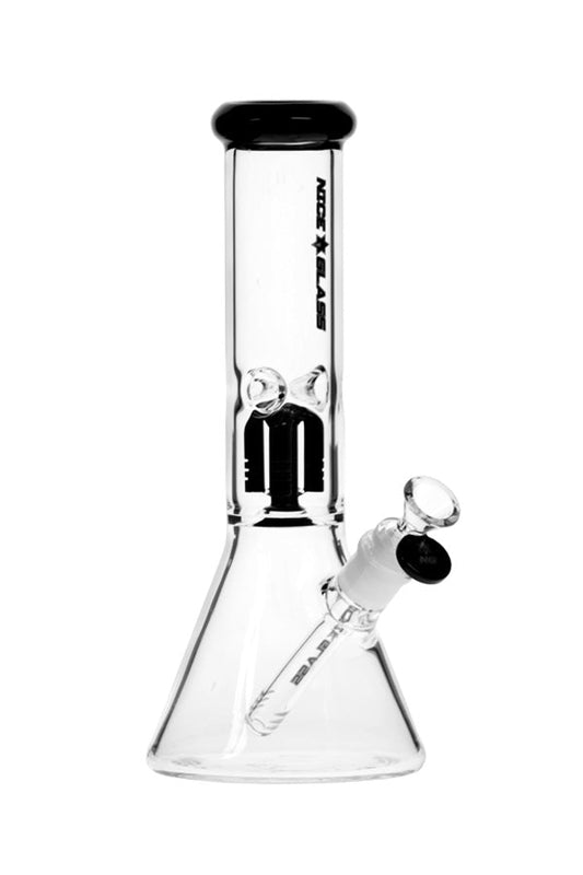 Nice Glass 12" 5mm Beaker w/ 4-Arm Tree Perc