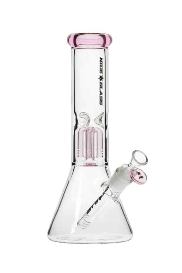 Nice Glass 12" 5mm Beaker w/ 4-Arm Tree Perc