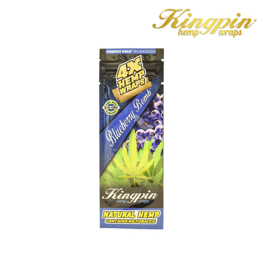 Kingpin Hemp Wrap - Blueberry Bomb 4pk