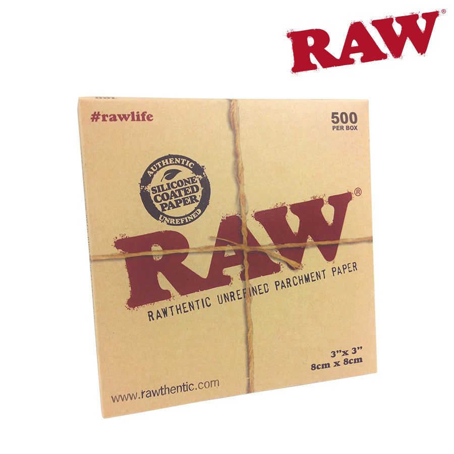RAW PARCHMENT 3x3 500pk
