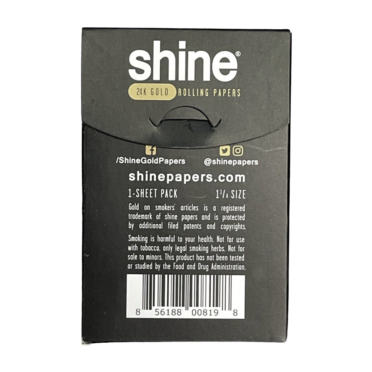 Shine 24K Gold Rolling Papers 1.25"