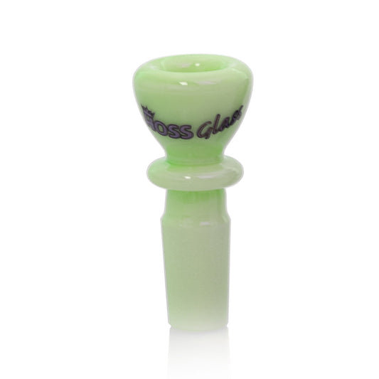 Hoss Glass 14mm Full Colour Chunky Snapper Bowl Milk Green