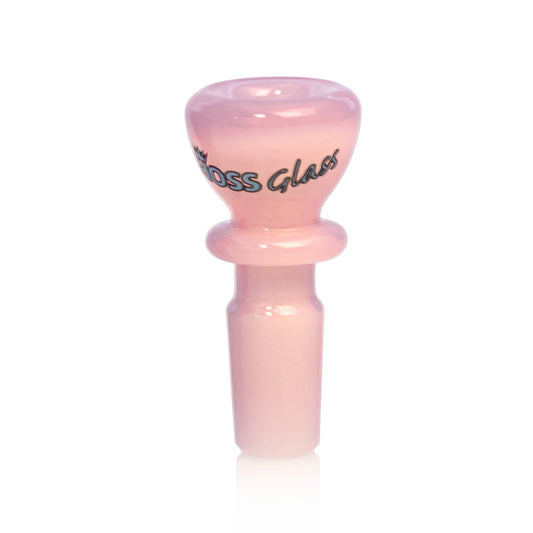 Hoss Glass 14mm Full Colour Chunky Snapper Bowl Milk Pink