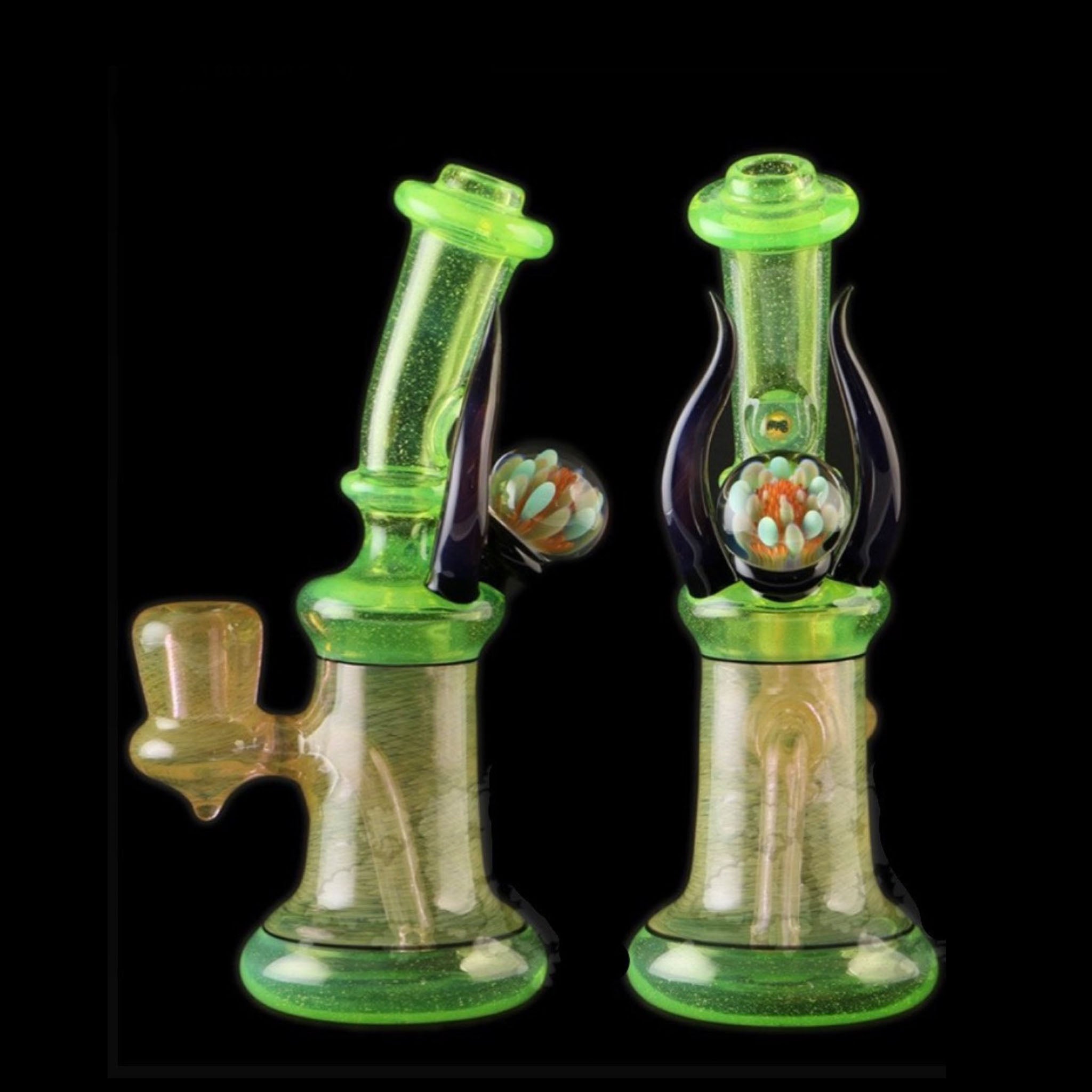 Hippo Glass Fumed Banger Hanger - Slyme – glassology