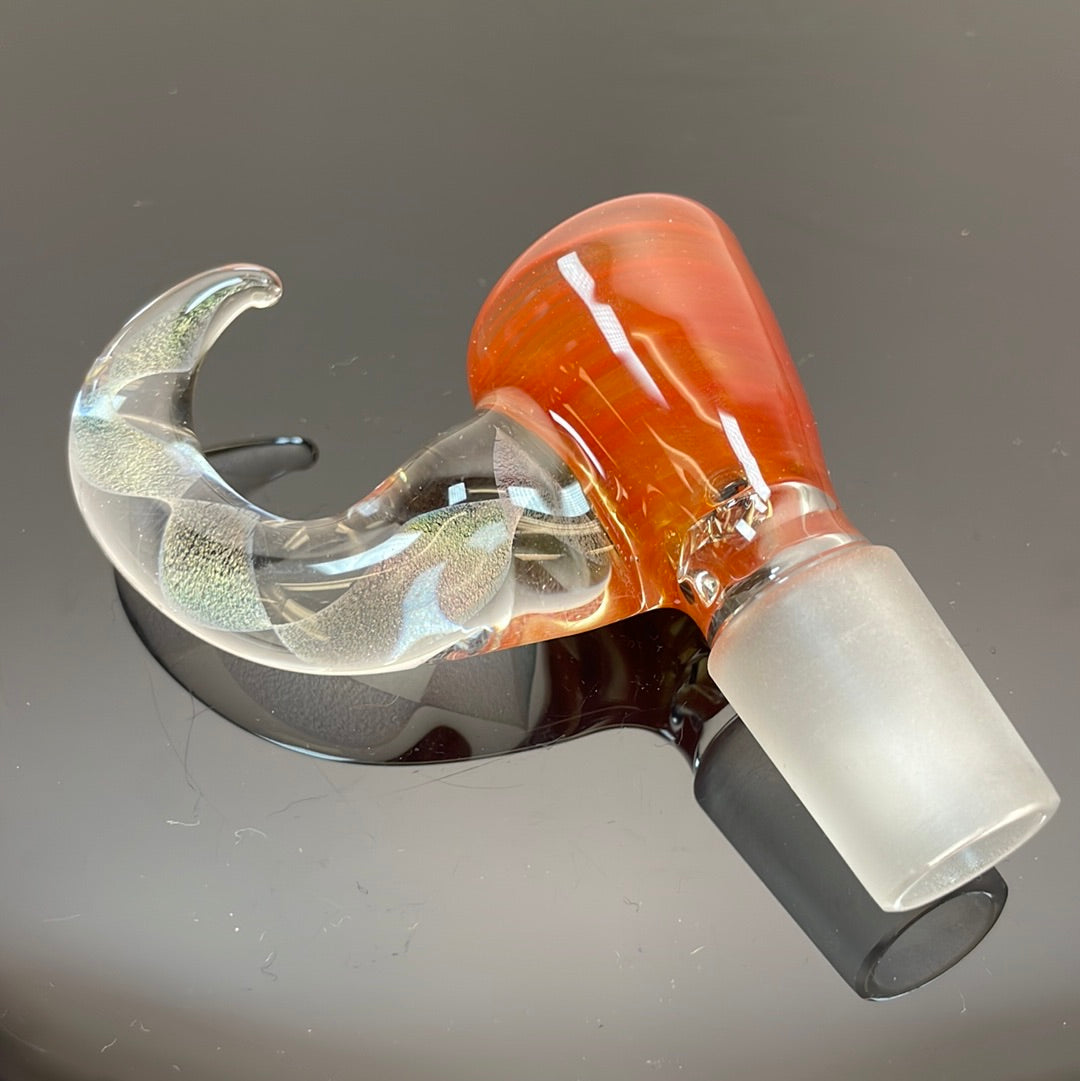 Shine 18mm 4 hole Worked Horn Bowl w/ Dichro