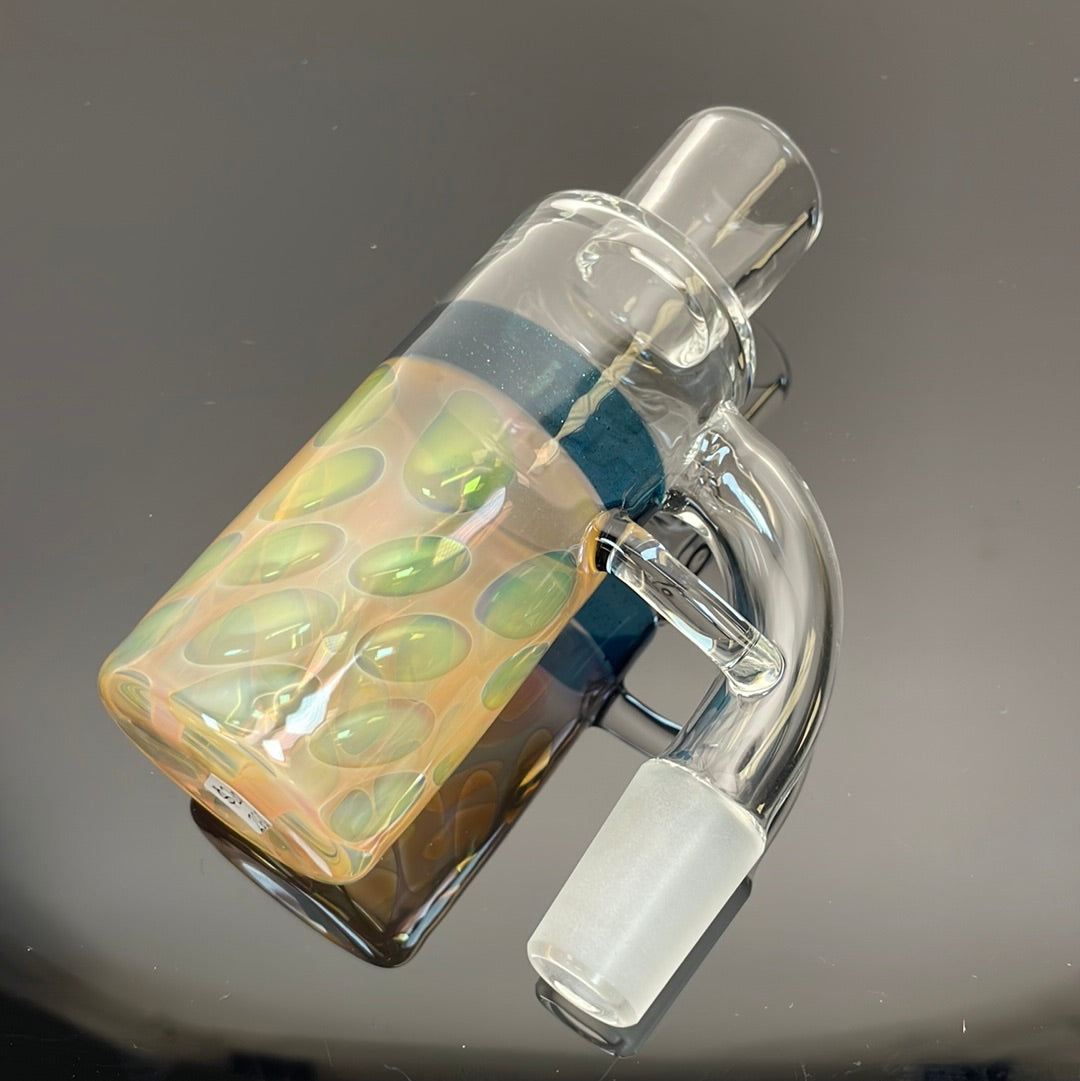 Low Tide Lampwork 18mm 90 Fumed Ash Catcher w/Band