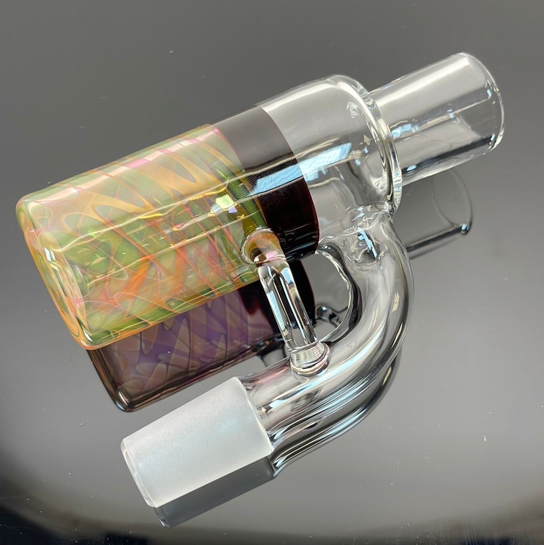 Low Tide Lampwork 18mm 90 Fumed Ash Catcher w/Band