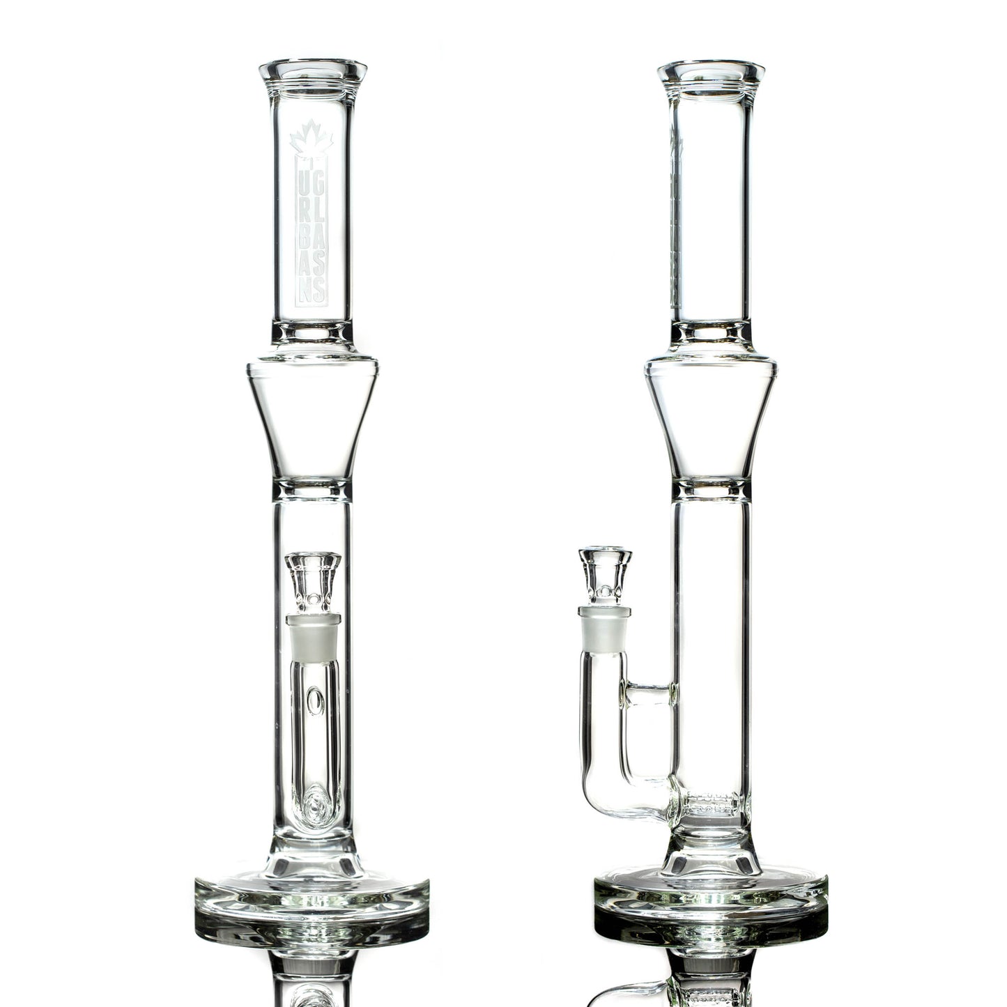 Urban Glass 44mm Clear Inline Straight Tube C