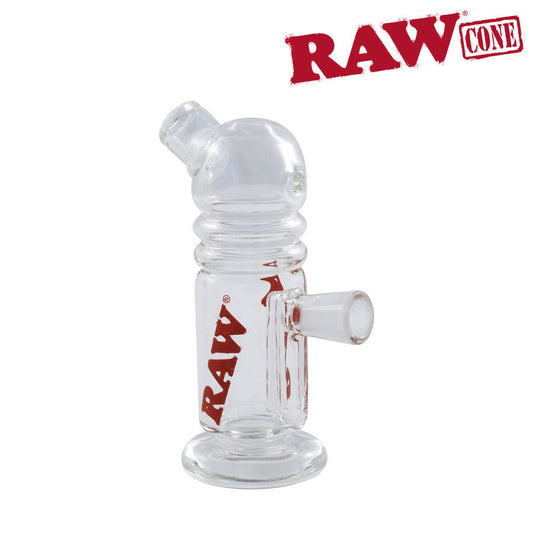 Raw Glass Cone Bubbler