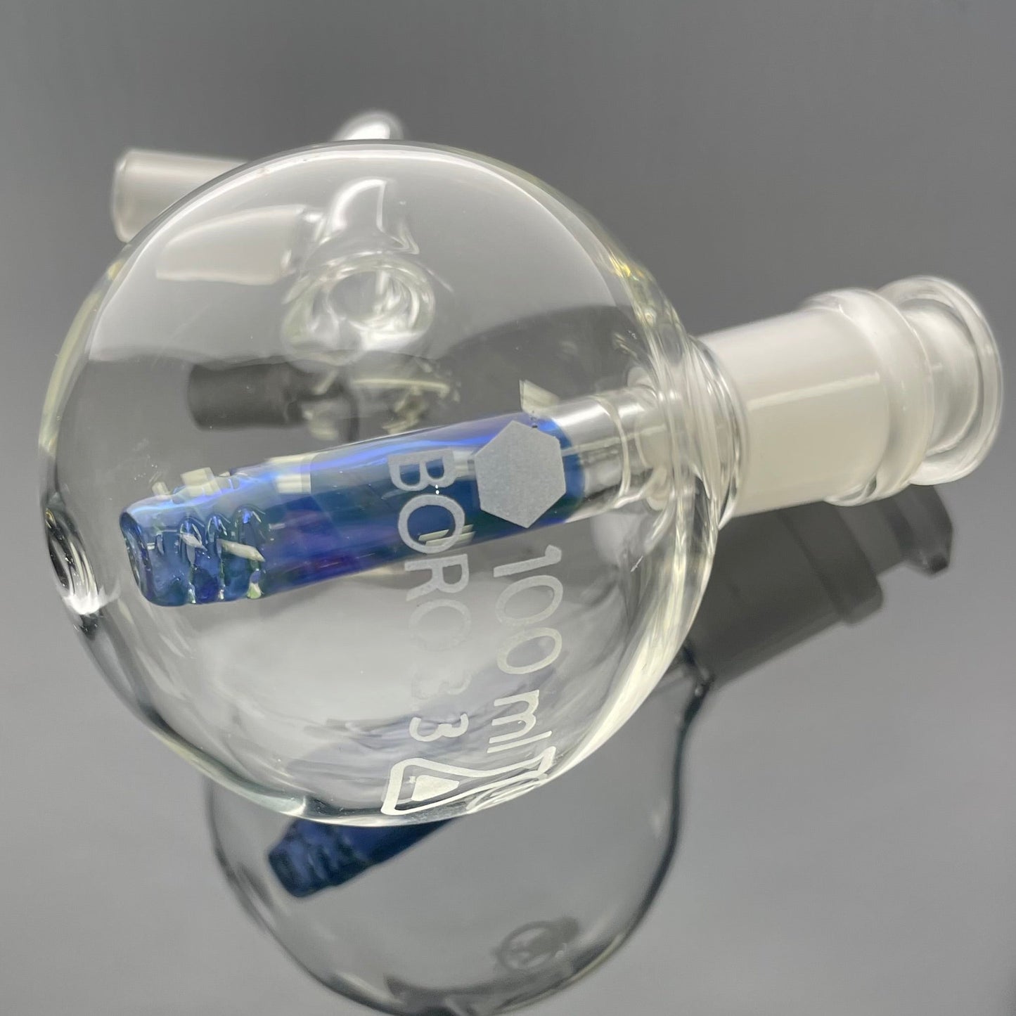 Kobb Boiling Flask Ash Catcher w/ Coloured Stem 14mm 45