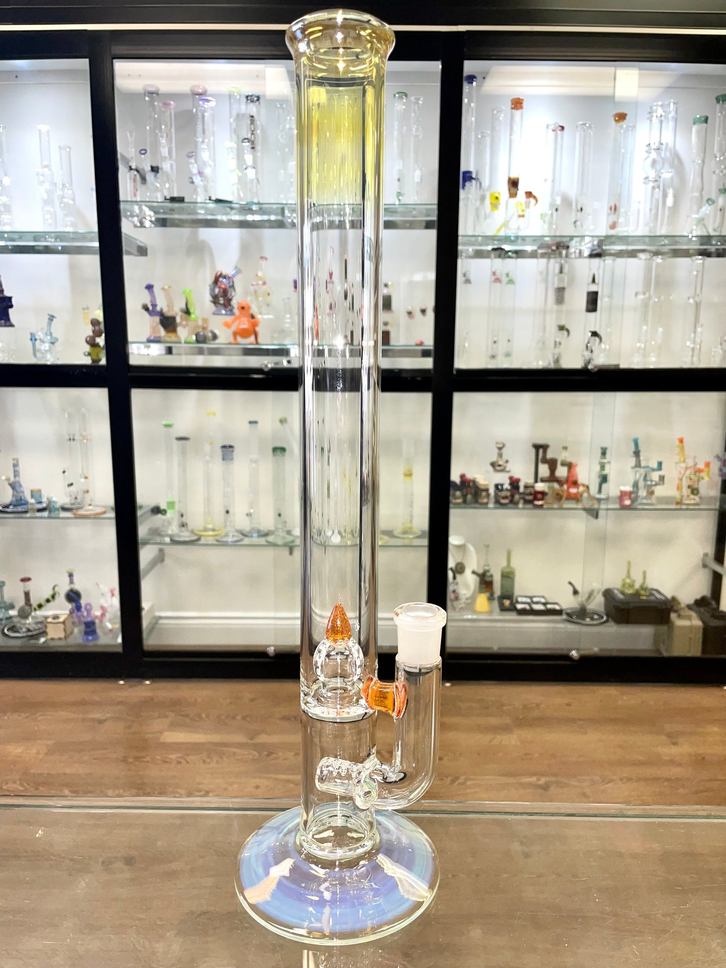 Green Belt Fumed Inline Tube w/ Imperial Perc