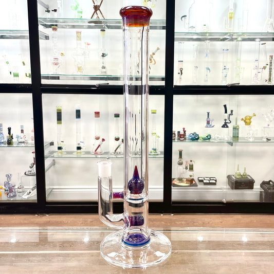 Green Belt Colour Accented Stemline Tube w/ Imperial - Amber Purple