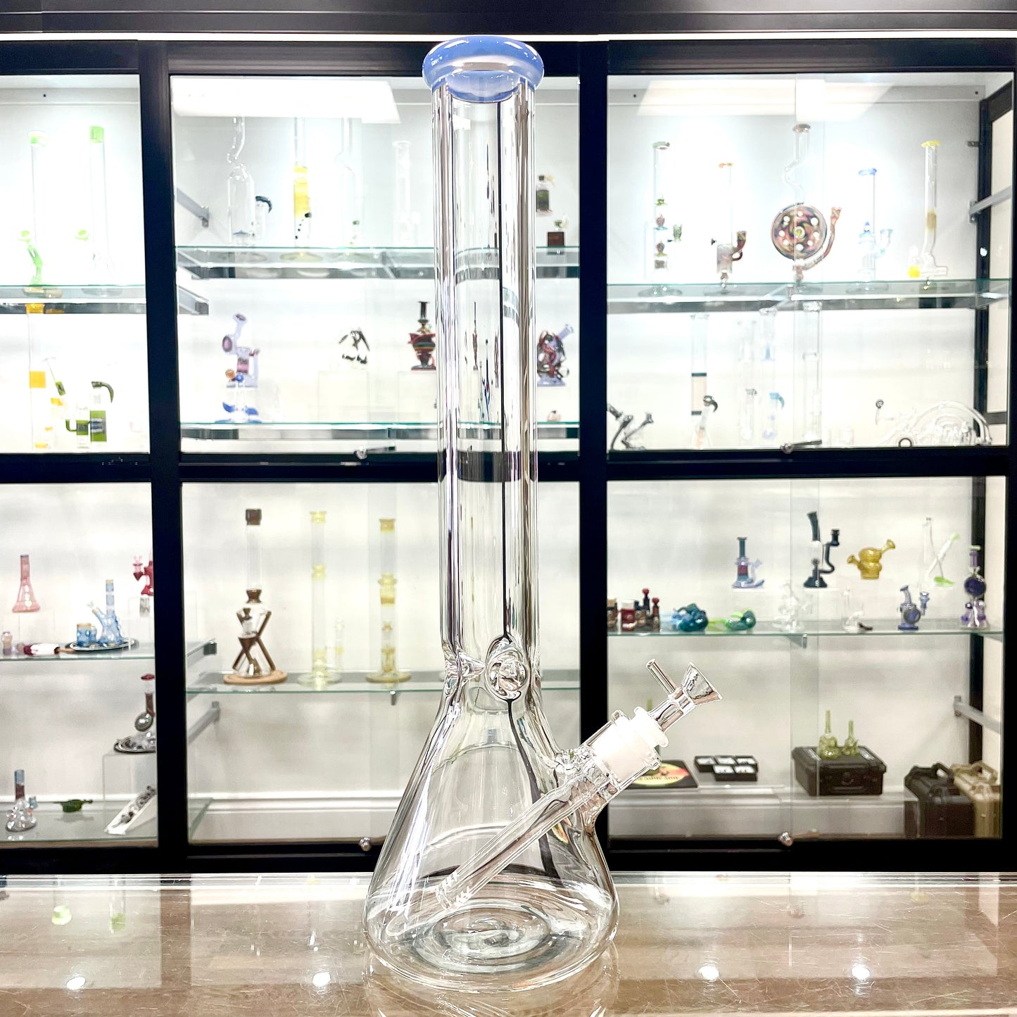 Classic 18" 7mm No Logo Beaker w/ Colour Accents