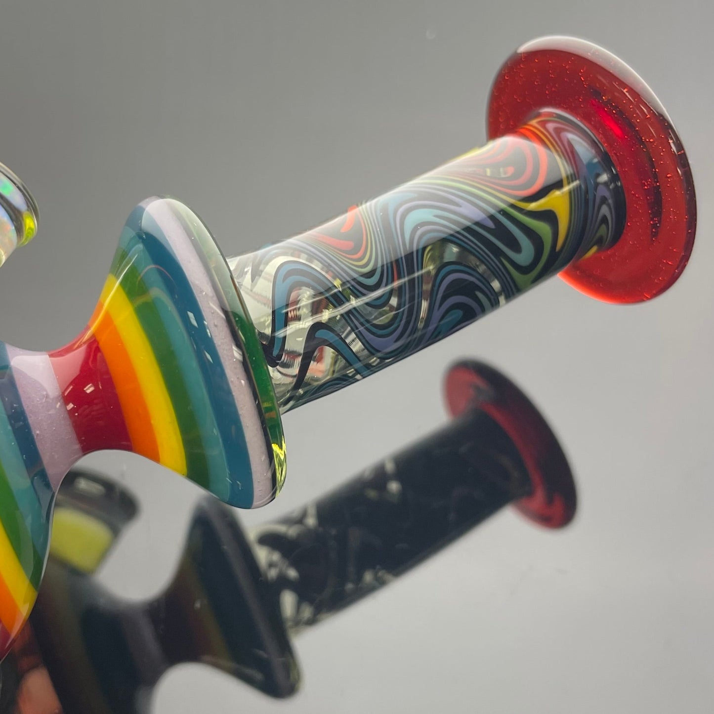 Korey Cotnam Worked Rainbow WigWag Hydracycler w/ Opal Coin
