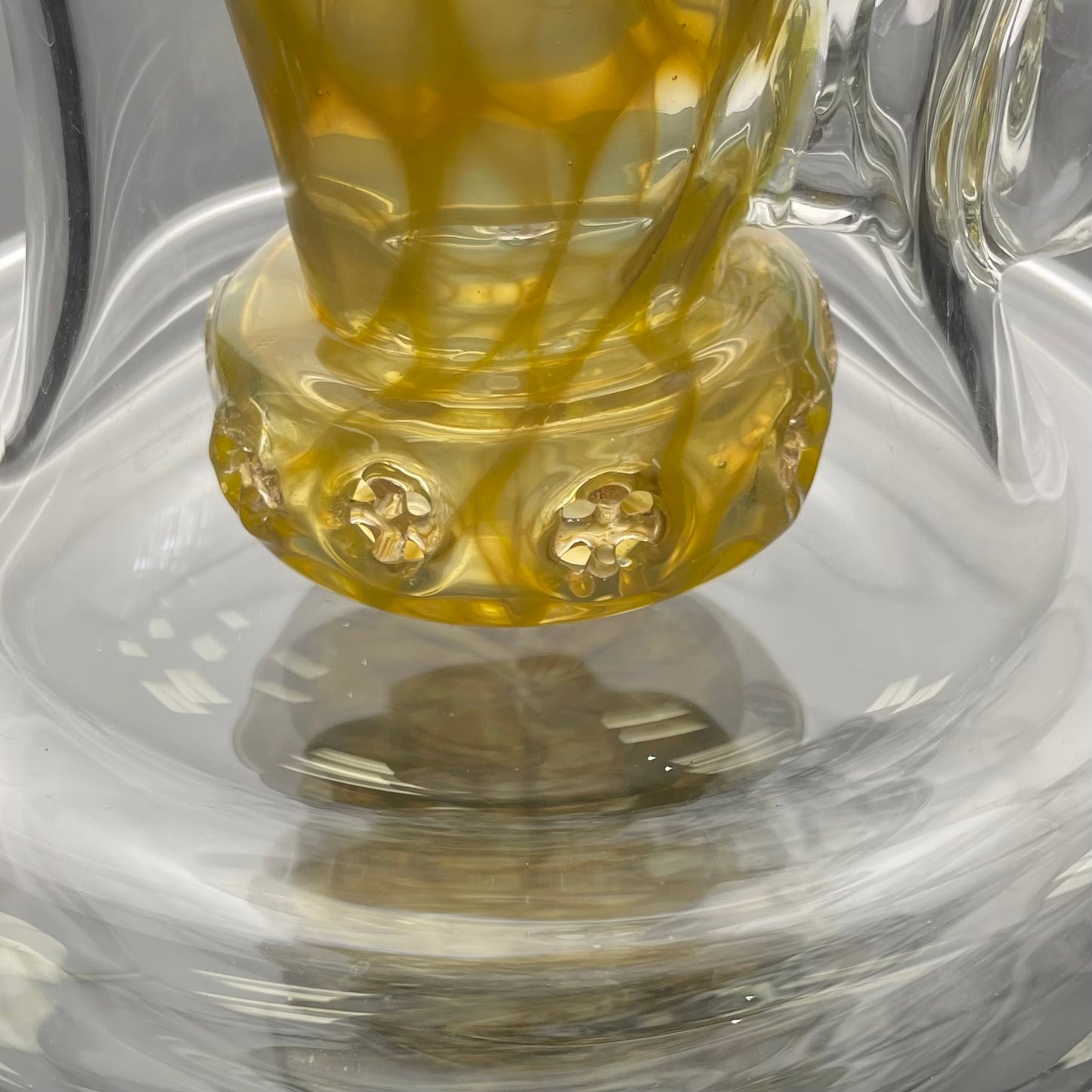 Red Heady Dual Uptake Honeycomb Fab Recycler Tube