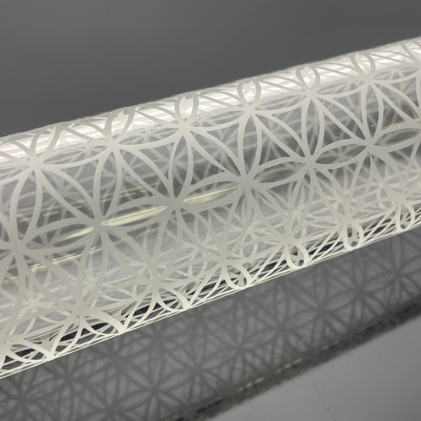 Gnob Glass 44mm 16.25" Reactor Stemline w/ Sandblasting - #7