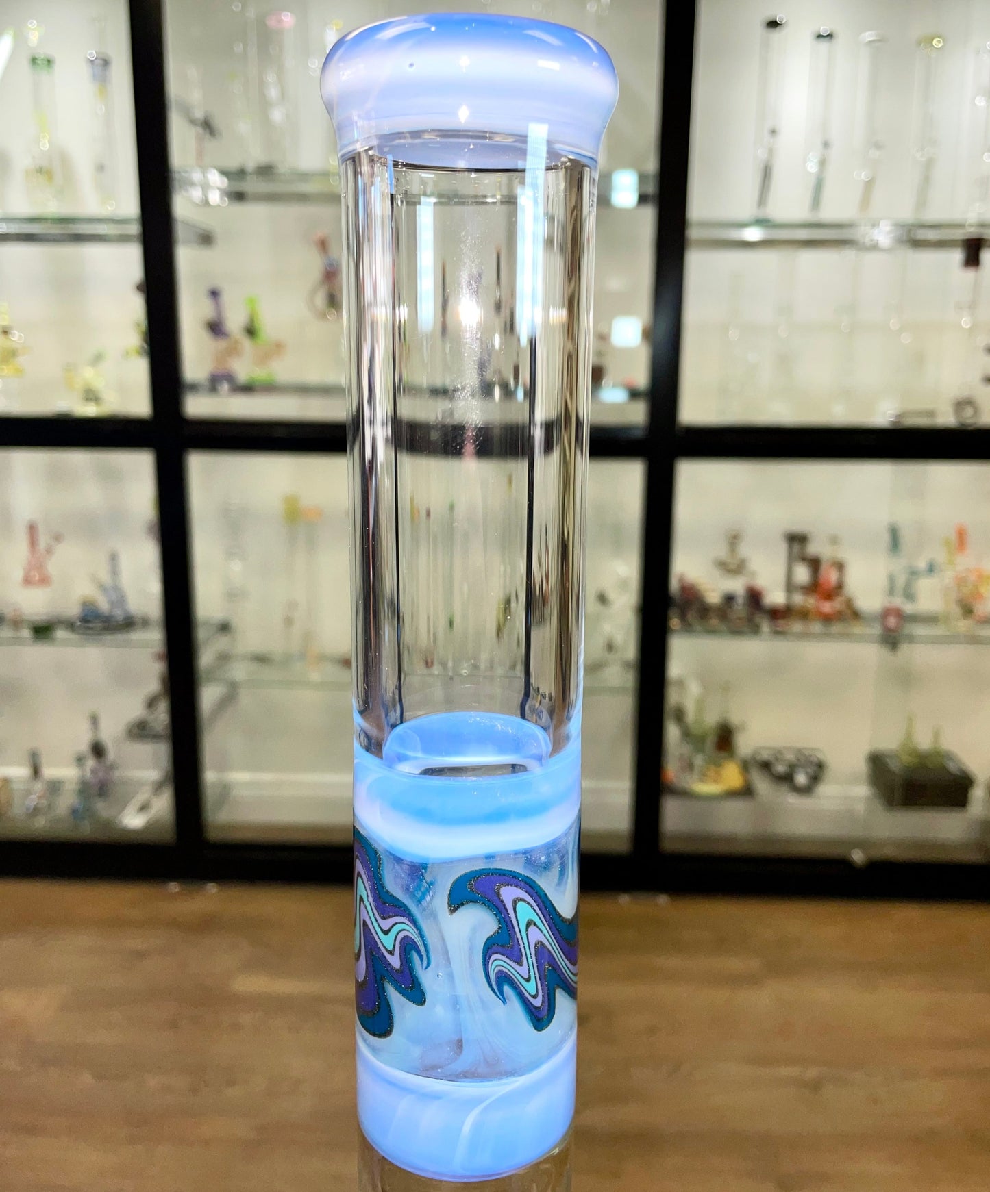 Gore Glass 19.5" 44mm Worked Section Dual Stem Straight Tube A