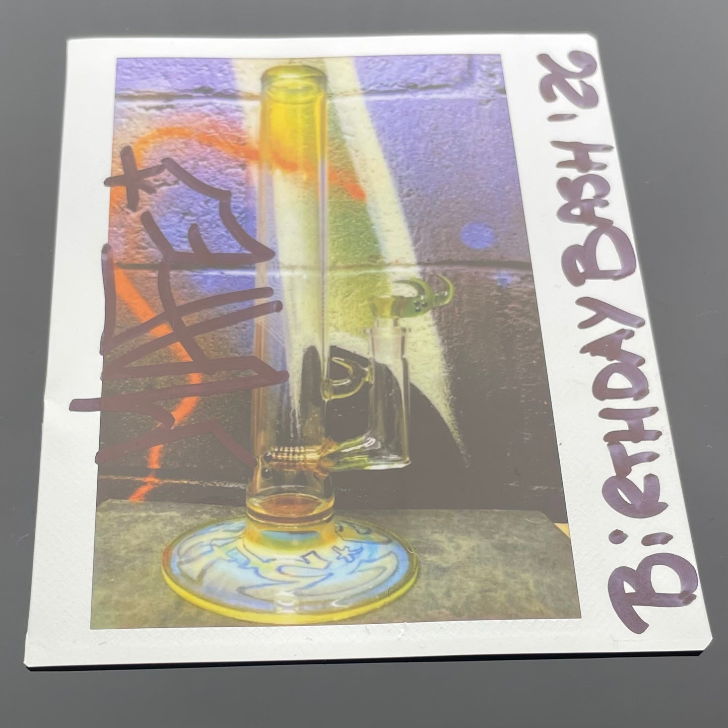 Mafe Fully Accented Dual Stem Tube - "Icy Grapes"