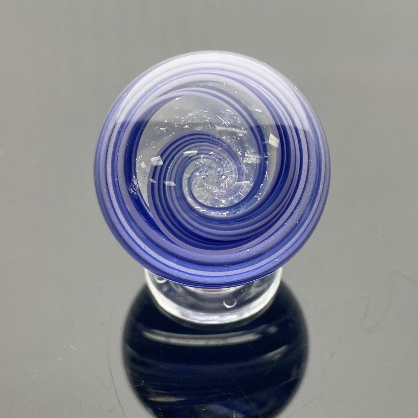 Shine Pipes 30mm Purple Dichro Marble Carb Cap