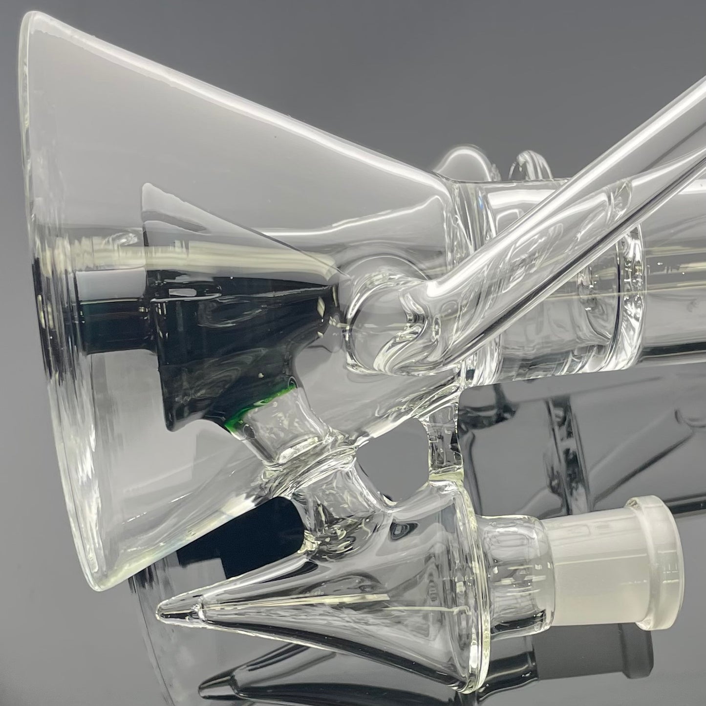Discobox Large Colour Accented Fixed Double Recycler Beaker - Experimental Green