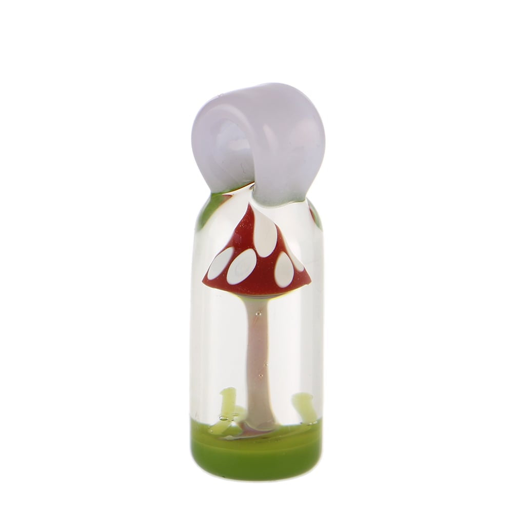 Eckardt Glass Amanita Mushroom Pendant