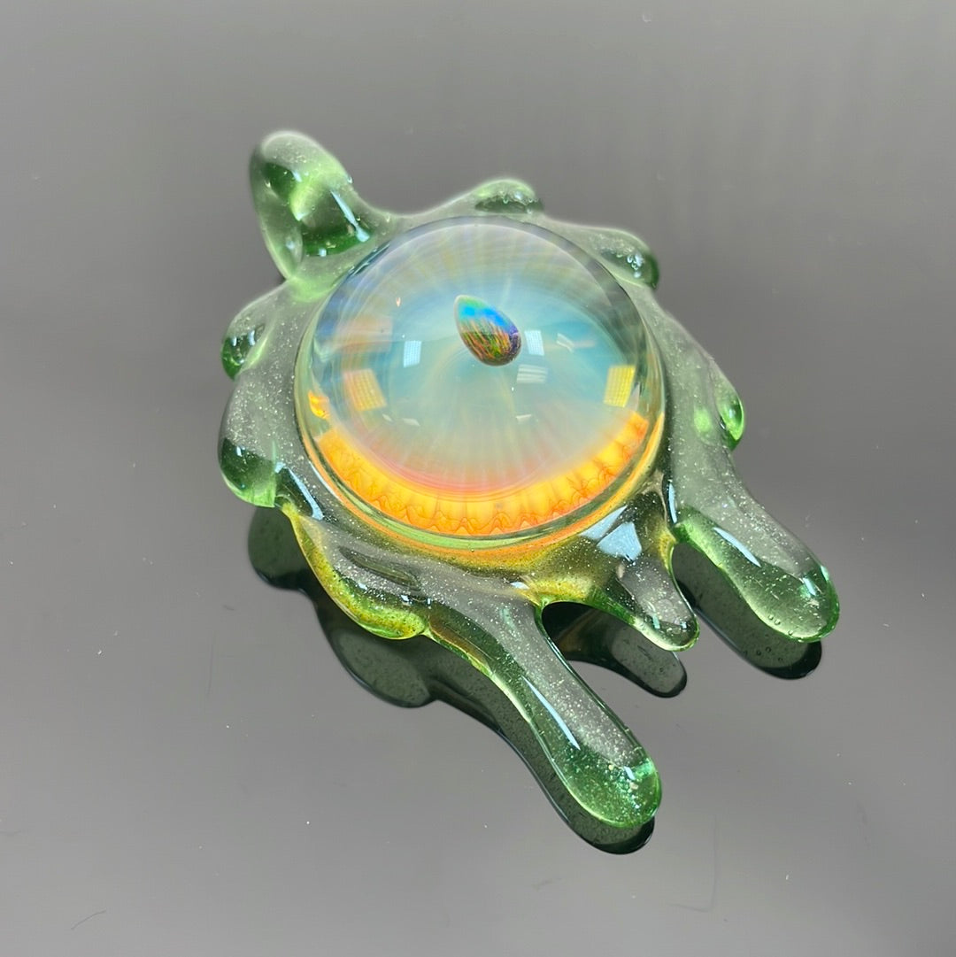 Daisuke Saito 2013 Fumed Worked Drip Pendant with Opal