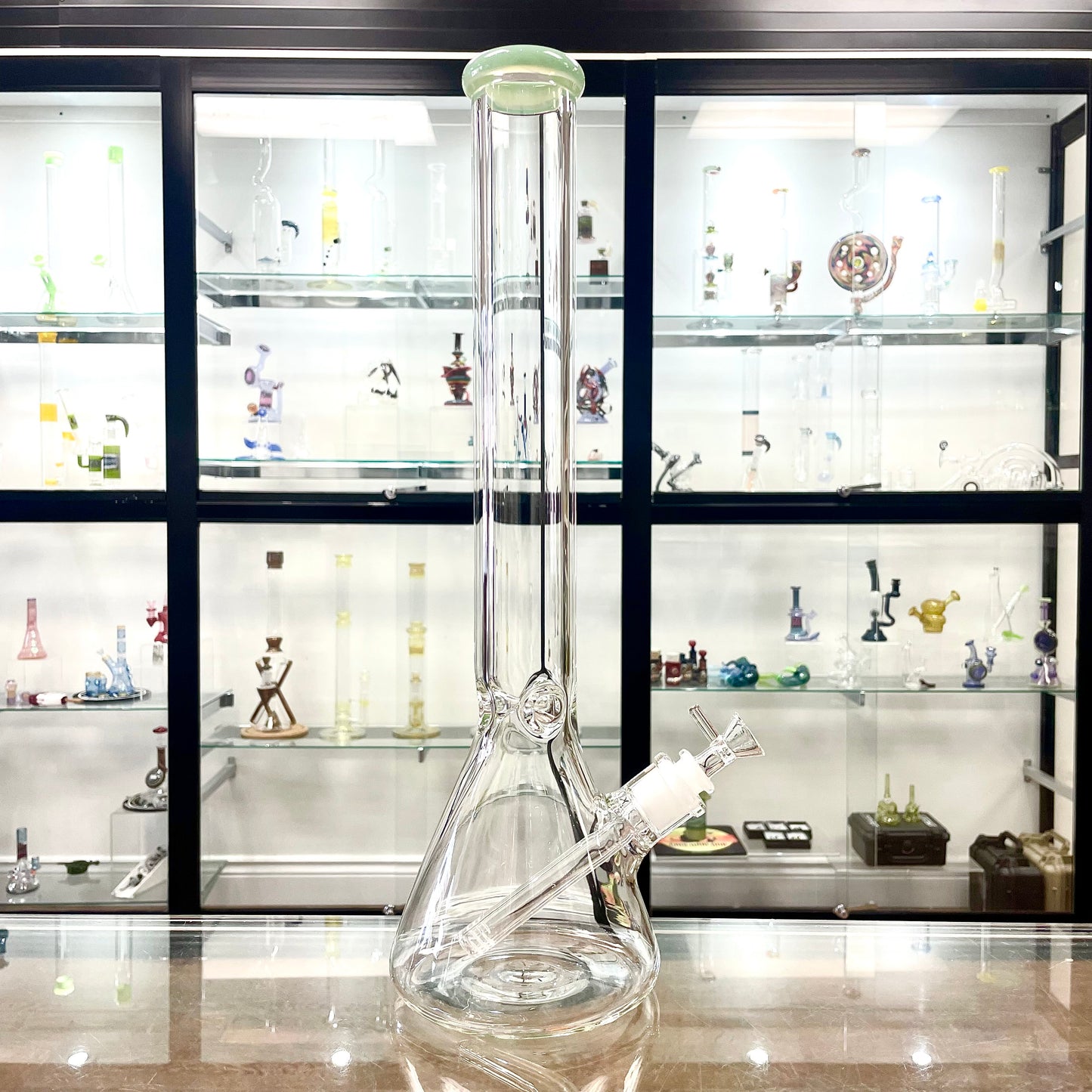 Classic 18" 7mm No Logo Beaker w/ Colour Accents