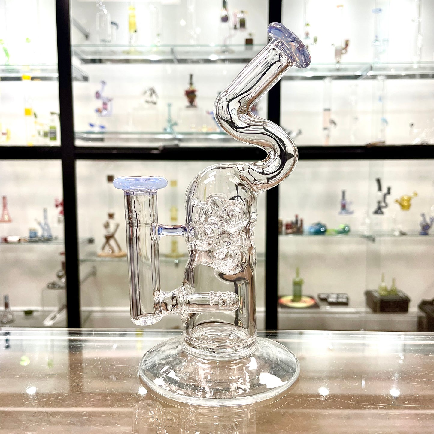 Mimzy Colour Accented Fab Rig w/ Bent Neck - 14mm