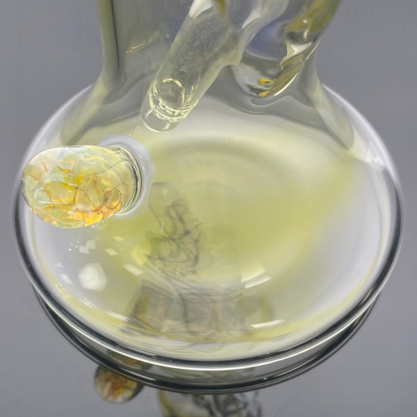 Mastah Glass Fumed 15" Hollow Foot Straight Tube