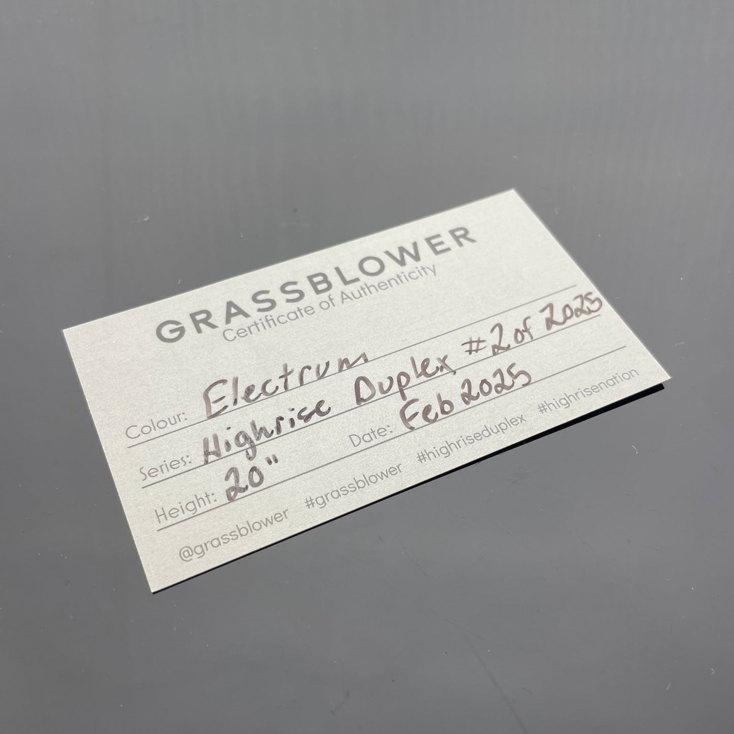 Grassblower High Rise Duplex Tube - Electrum