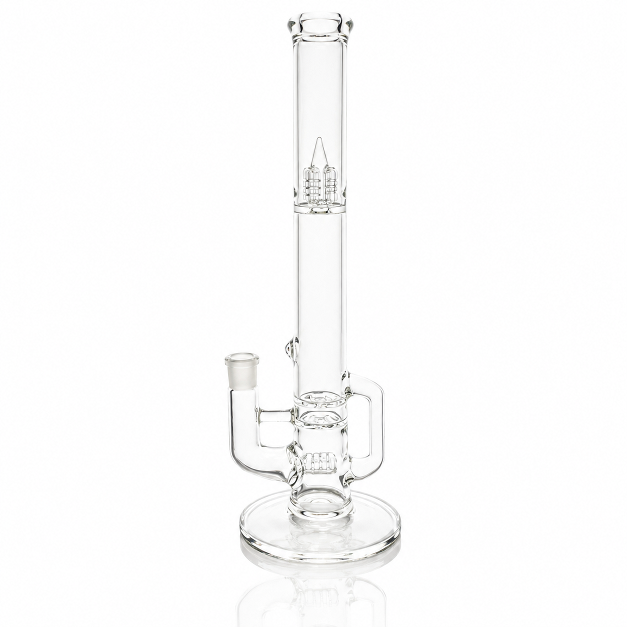 Green Belt Clear Blooper Stemline Tube w/ Drain, Opal & Inverted 4