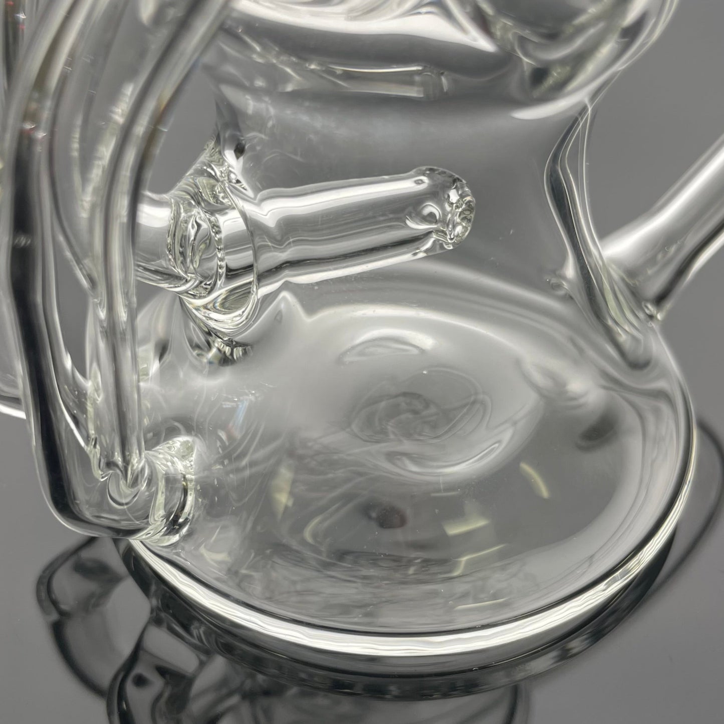 Mimzy V2 Clear Double Disc Full Scroller Recycler - 10mm