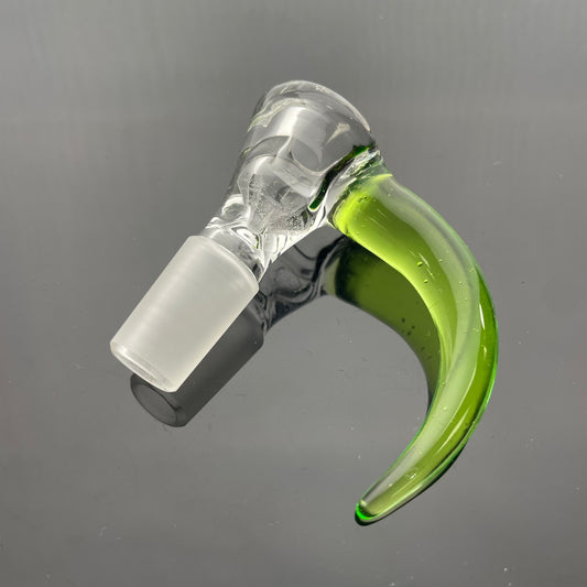 Green Belt Clear Horn Bowl 14mm 1 Hole