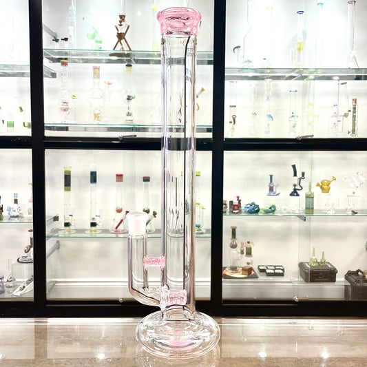 Green Belt Colour Accented Hollow Foot Stemline Tube - Pink Lollipop
