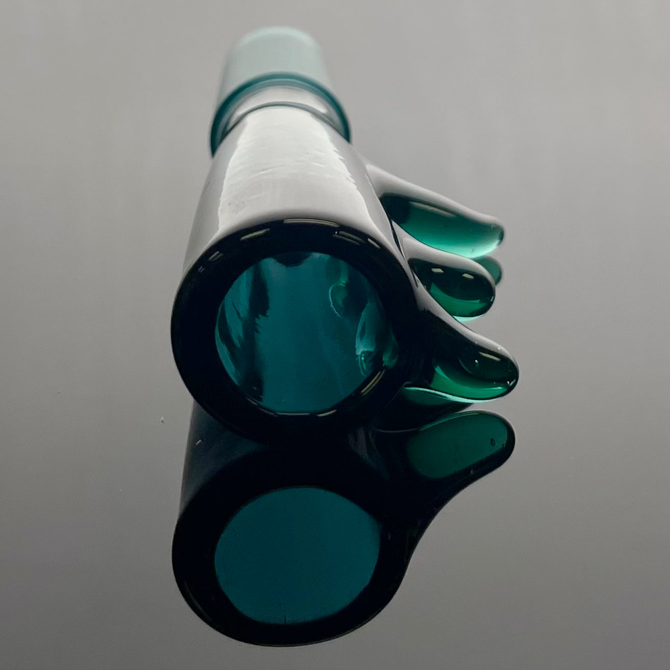 Glass With Jeremy 14mm 1 Hole Triple Horn Bowl - Various Colours
