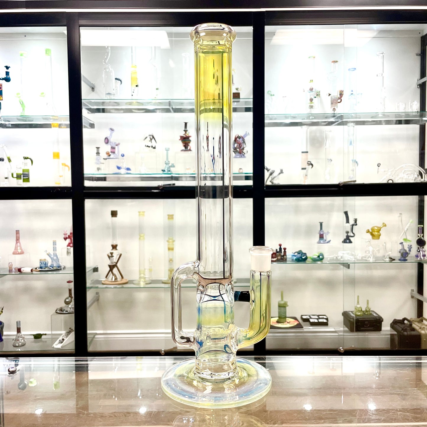 Green Belt Colour Accented Fume Stemline Drain Tube - Fade to Black