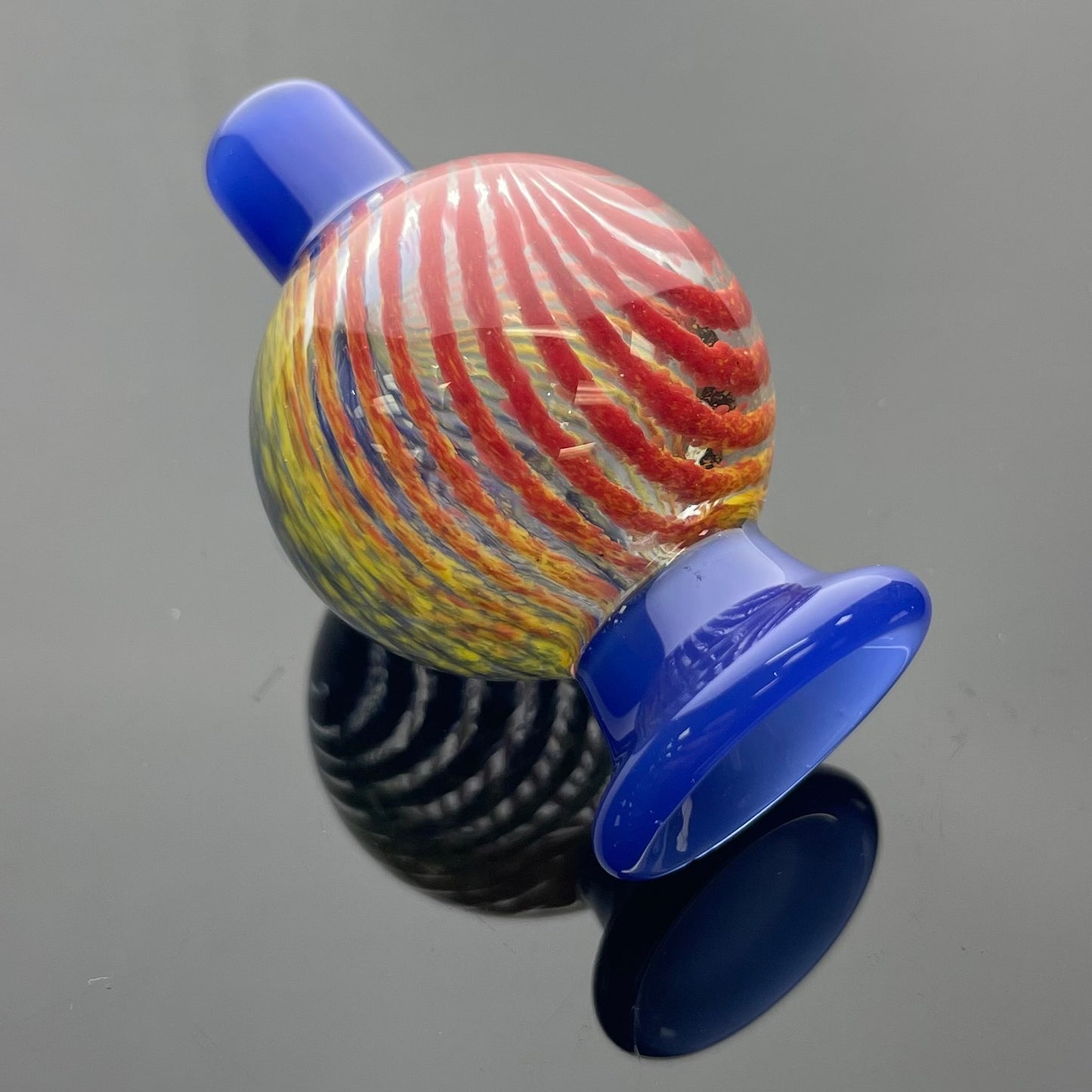 Hokey Pokey Glass Bubble Cap W/Colour