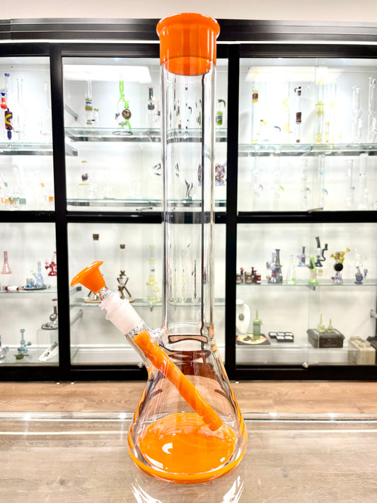 Philip Legge Medium Beaker w/ Colour Accents - Lava