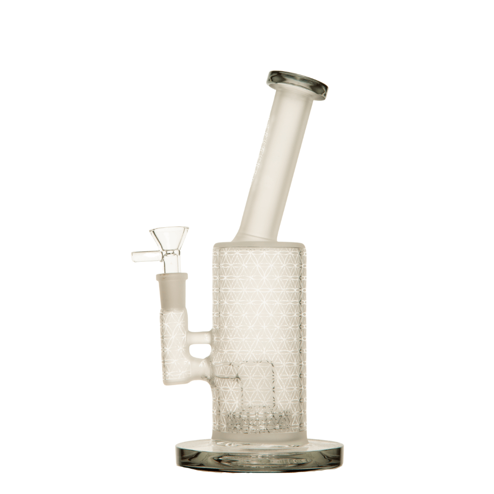 Unbranded 10” Frosted Pump Bong w/ Showerhead Percolator w/ 14mm Bowl