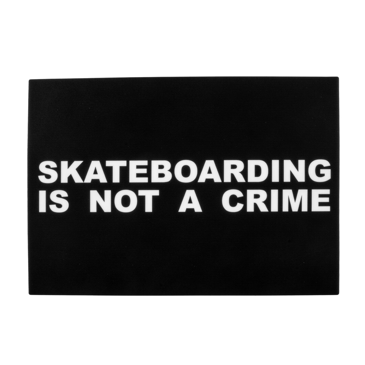 Gear Premium 12" x 8.5" Skateboarding is Not a Crime Dab Mat