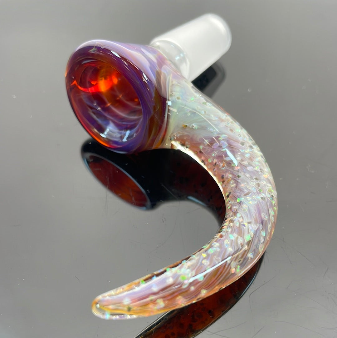 T-Rex 14mm 1 Hole Bowl - Amber Purple, Cropal, Mai Tai Pink