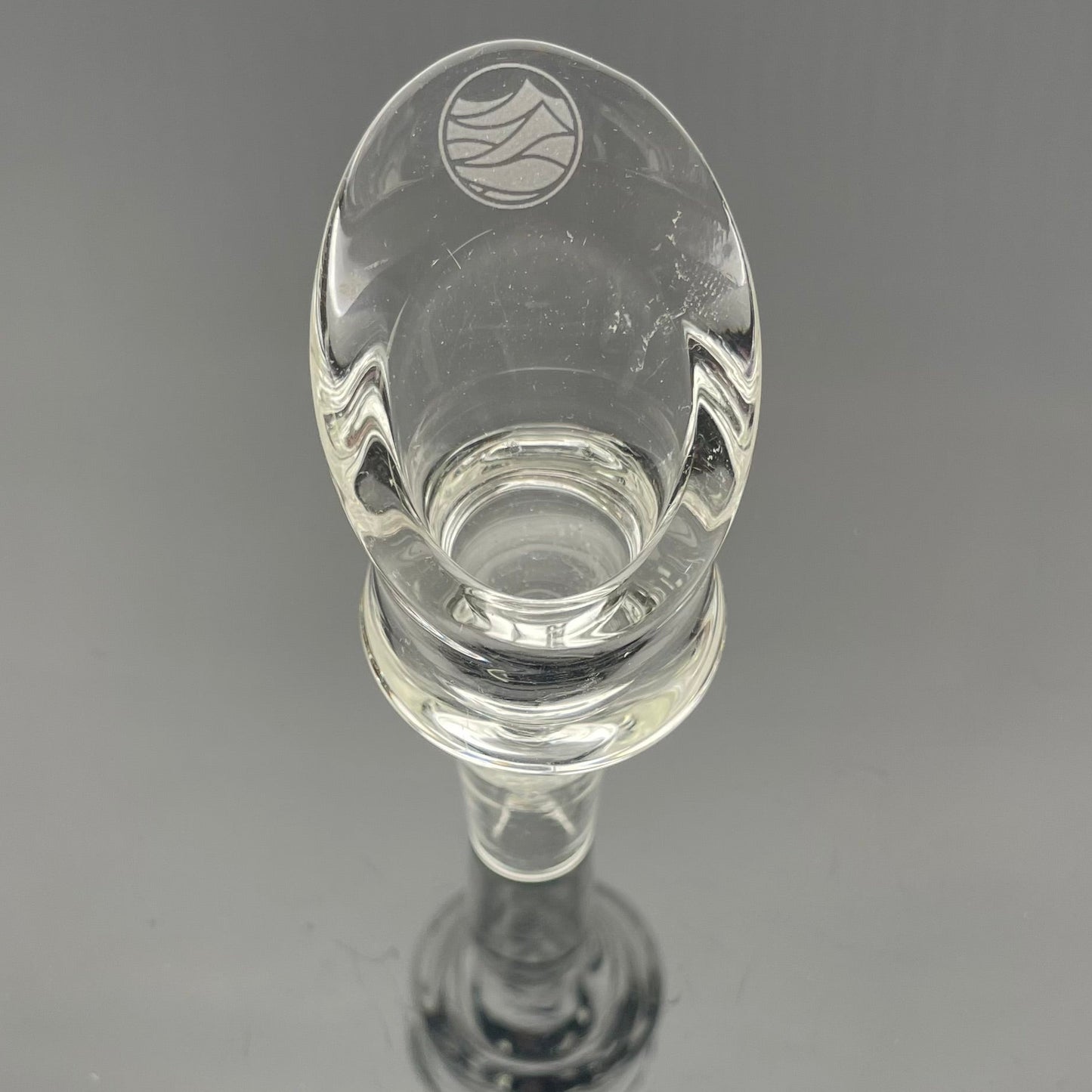 Nami Glass 14mm Large Angled Bowl - Clear
