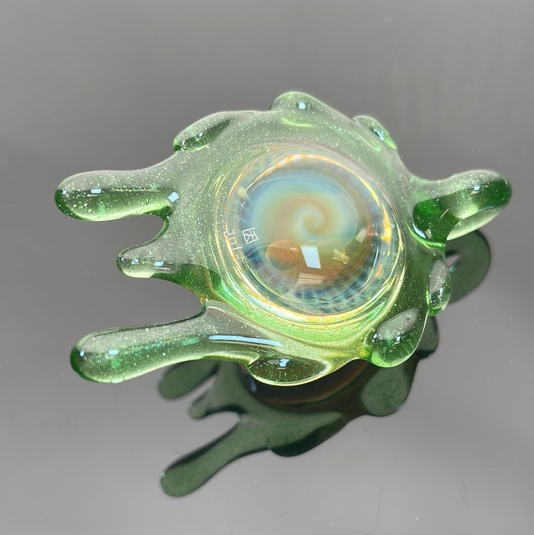 Daisuke Saito 2013 Fumed Worked Drip Pendant with Opal