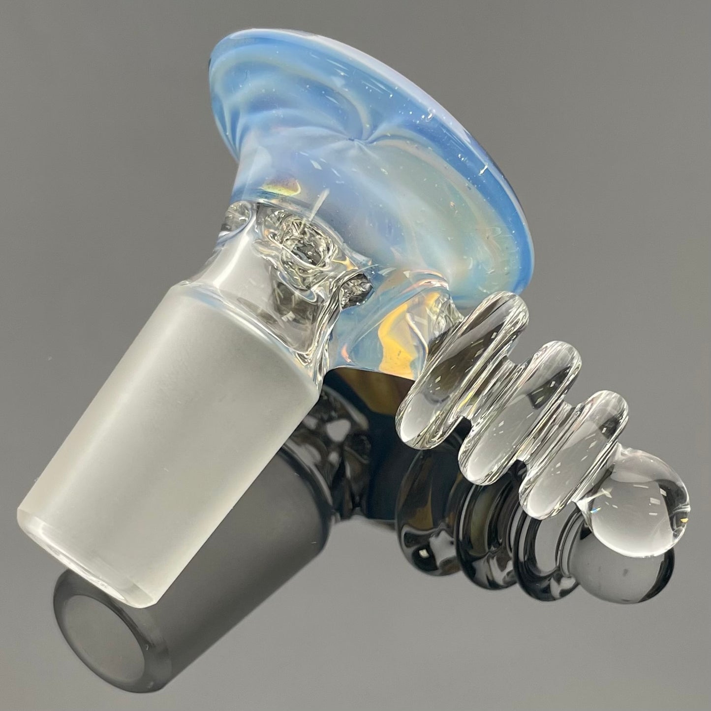 Red Heady Partially Accented 18mm 4 Hole Ray Gun Bowl - Custom Colour Mix - #10