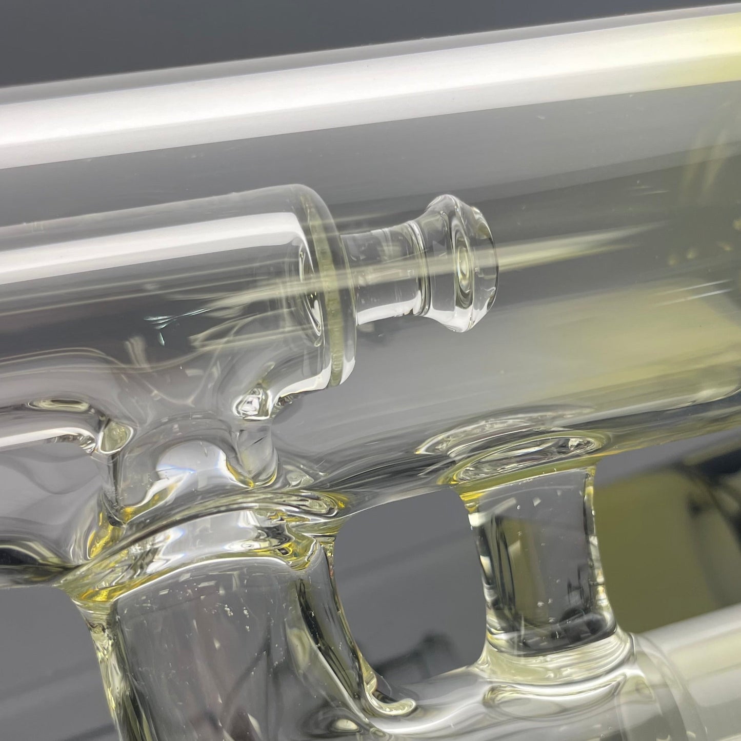 Jamms Straight Tube w/ 360° Pillar Perc - Clear w/ Fuming