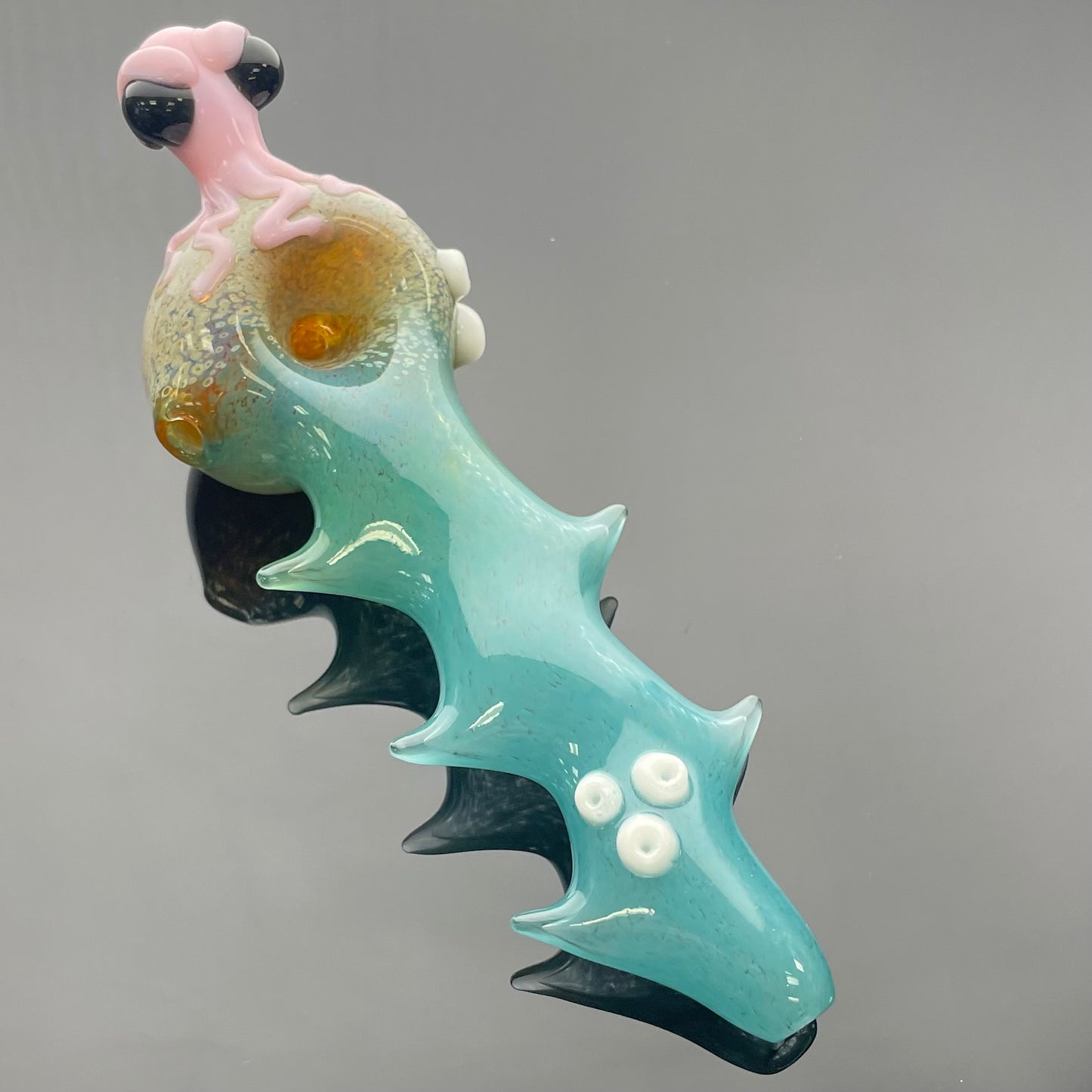 Intent Glass 6” Pink Octopus Hand Pipe